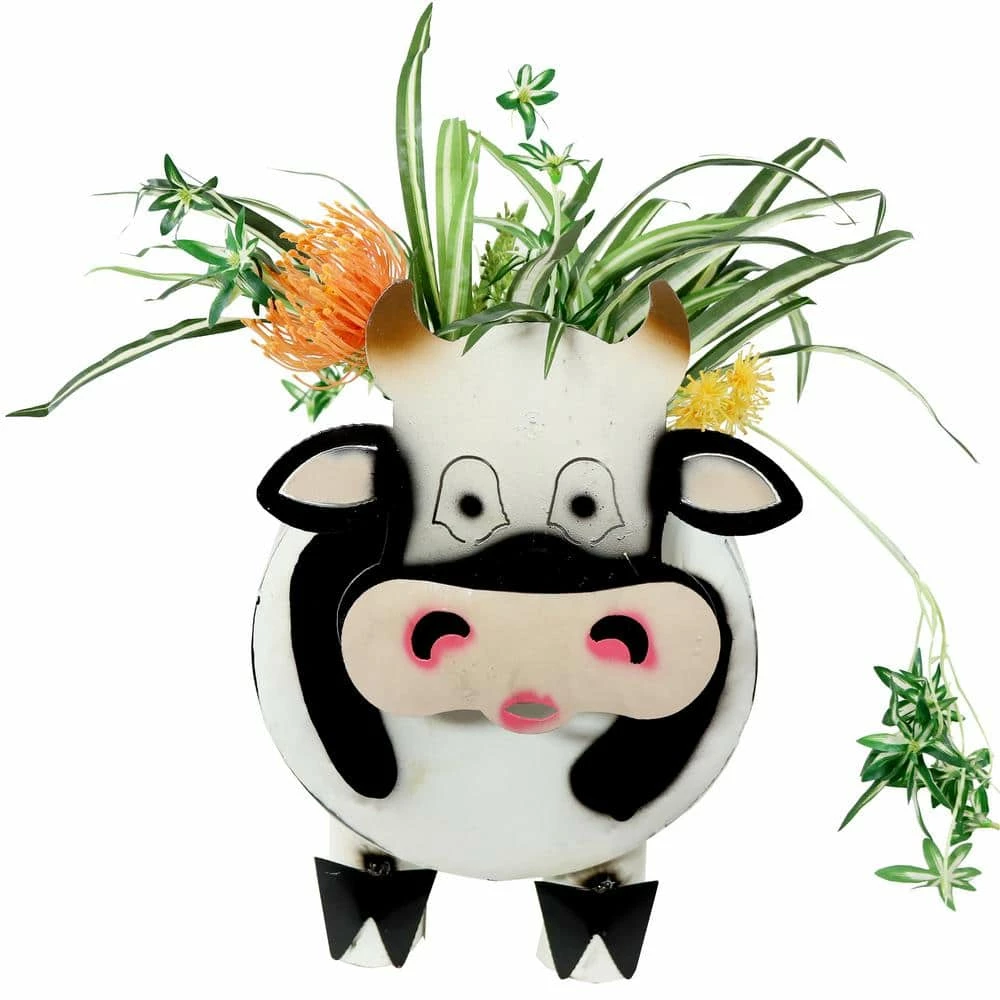 Sunnydaze Decor Colin the Cow Metal Art Statue 4 Sunnydaze Decor Colin the Cow Metal Art Statue - Image 4