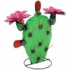 Sunnydaze Decor Sunnydaze 17.5 in. Tall Yellow-Needled Barrel Cactus Steel Garden Statue