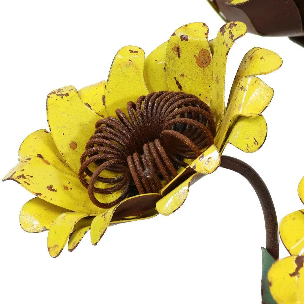 Sunnydaze Decor Sunnydaze 13 in. Tall Indoor/Outdoor Steel Sunflower Bouquet Garden Statue 4 Sunnydaze Decor Sunnydaze 13 in. Tall Indoor/Outdoor Steel Sunflower Bouquet Garden Statue - Image 4