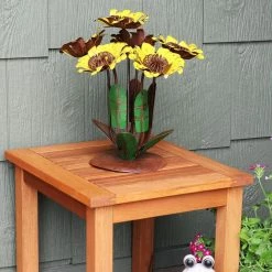 Sunnydaze Decor Sunnydaze 13 in. Tall Indoor/Outdoor Steel Sunflower Bouquet Garden Statue 13 Sunnydaze Decor Sunnydaze 13 in. Tall Indoor/Outdoor Steel Sunflower Bouquet Garden Statue -Sunnydaze Decor Sales sunnydaze decor garden statues cue 129 31 1000