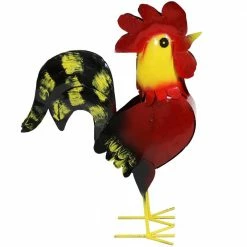 Sunnydaze Decor Sunnydaze 22 in. Tall Lewis and Cluck Steel Rooster Garden Statues -Sunnydaze Decor Sales sunnydaze decor garden statues cue 136 143 76 1000