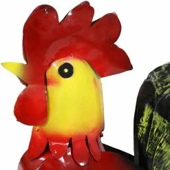Sunnydaze Decor Sunnydaze 21.5 in. Tall Lewis the Red Rooster Steel Garden Statue -Sunnydaze Decor Sales sunnydaze decor garden statues cue 136 1f 1000