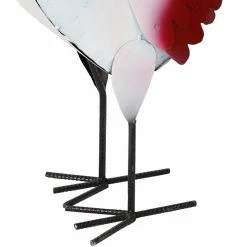 Sunnydaze Decor Sunnydaze 22 in. Cluck the White Rooster Steel Garden Statue -Sunnydaze Decor Sales sunnydaze decor garden statues cue 143 c3 1000