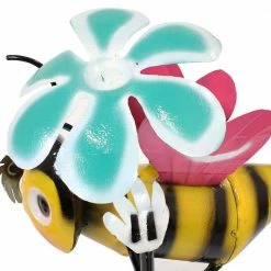 Sunnydaze Decor 21 in. Indoor/Outdoor Bee-Atrice and Flower Steel Yard Art Garden Statue -Sunnydaze Decor Sales sunnydaze decor garden statues cue 198 1f 1000