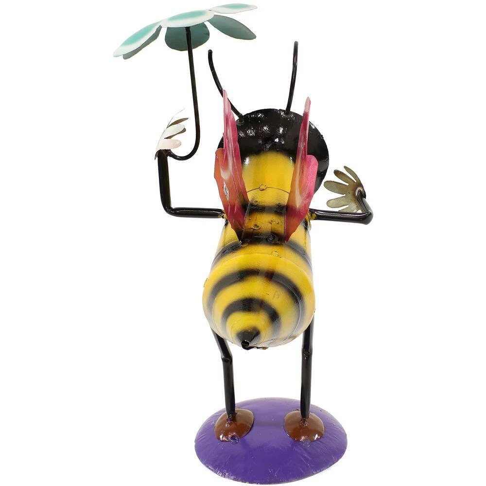 Sunnydaze Decor Bee-atrice and Flower Indoor/Outdoor Steel Yard Art Garden Statues (2-Pack) 6 Sunnydaze Decor Bee-atrice and Flower Indoor/Outdoor Steel Yard Art Garden Statues (2-Pack) - Image 6