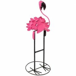 Sunnydaze Decor Sunnydaze 24 in. H Flamingo Metal Garden Statue