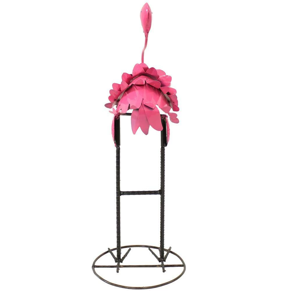 Sunnydaze Decor Sunnydaze 24 in. H Flamingo Metal Garden Statue 7 Sunnydaze Decor Sunnydaze 24 in. H Flamingo Metal Garden Statue - Image 7
