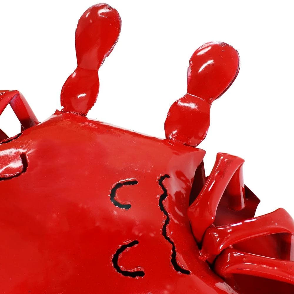 Sunnydaze Decor Sunnydaze 20.25 in. Clawdia the Crab Metal Garden Statue 5 Sunnydaze Decor Sunnydaze 20.25 in. Clawdia the Crab Metal Garden Statue - Image 5