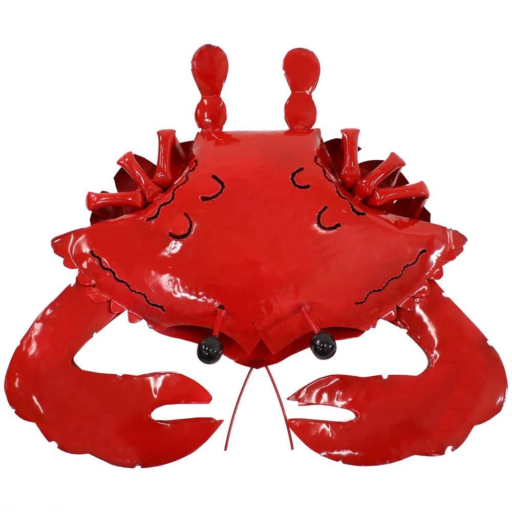 Sunnydaze Decor Sunnydaze 20.25 in. Clawdia the Crab Metal Garden Statue 6 Sunnydaze Decor Sunnydaze 20.25 in. Clawdia the Crab Metal Garden Statue - Image 6