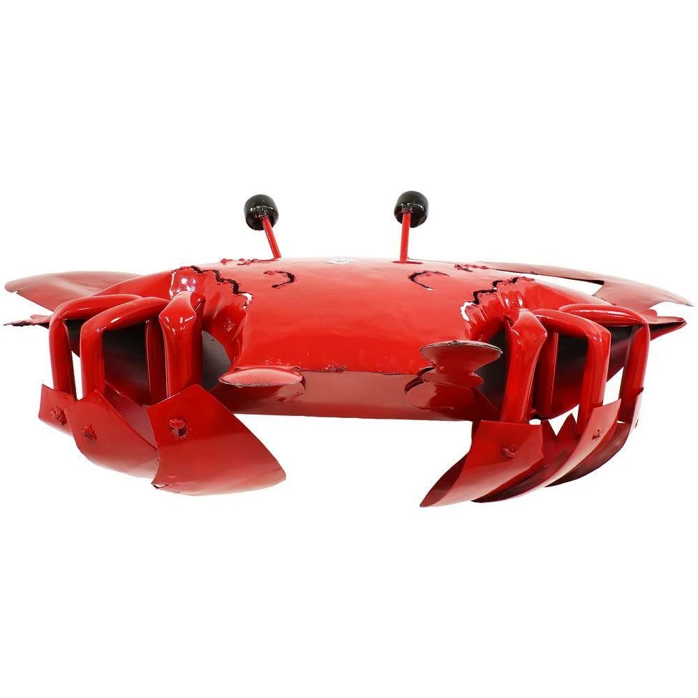 Sunnydaze Decor Sunnydaze 20.25 in. Clawdia the Crab Metal Garden Statue 7 Sunnydaze Decor Sunnydaze 20.25 in. Clawdia the Crab Metal Garden Statue - Image 7