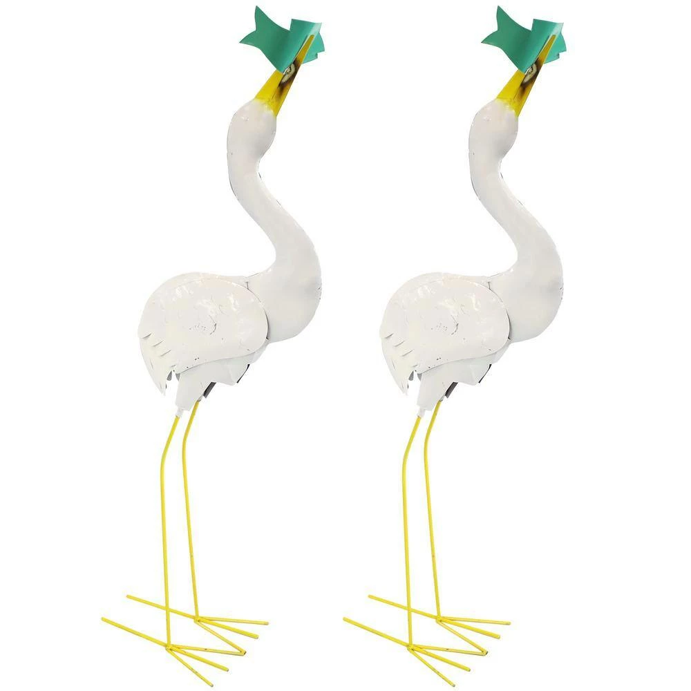 Sunnydaze Decor Sunnydaze Tom and Becky Indoor/Outdoor Crane Garden Statues - (2-Pack) 1 Sunnydaze Decor Sunnydaze Tom and Becky Indoor/Outdoor Crane Garden Statues - (2-Pack)