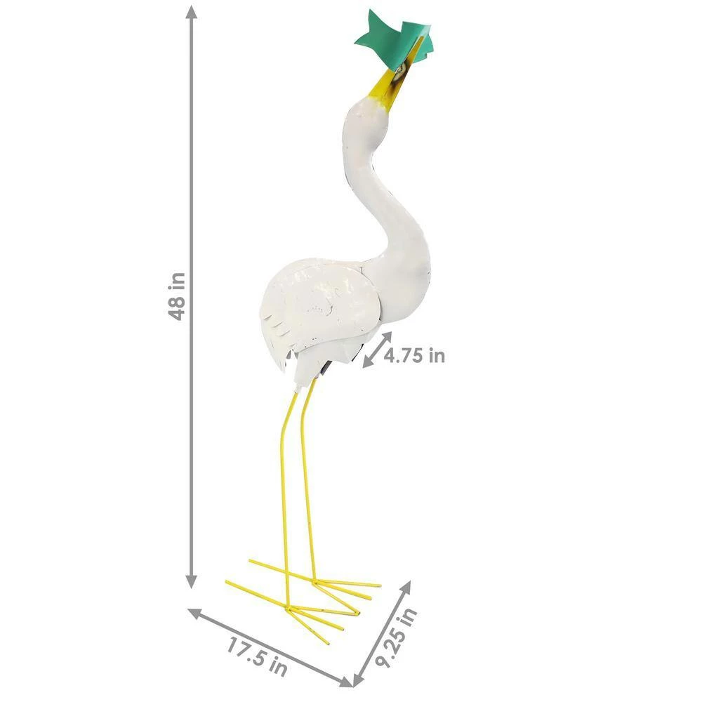 Sunnydaze Decor Sunnydaze Tom and Becky Indoor/Outdoor Crane Garden Statues - (2-Pack) 2 Sunnydaze Decor Sunnydaze Tom and Becky Indoor/Outdoor Crane Garden Statues - (2-Pack) - Image 2