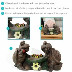 Sunnydaze Decor Sunnydaze Tic Tac Toe Turtles Garden Statue -Sunnydaze Decor Sales sunnydaze decor garden statues fwd 446 4f 1000