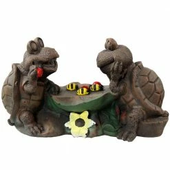 Sunnydaze Decor Sunnydaze Tic Tac Toe Turtles Garden Statue