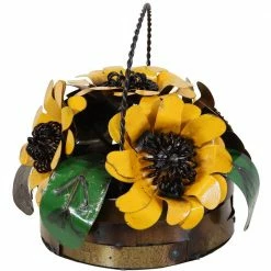 Sunnydaze Decor Sunnydaze 10-Inch Decorative Metal Garden Statue Sunflower Basket 10 Sunnydaze Decor Sunnydaze 10-Inch Decorative Metal Garden Statue Sunflower Basket -Sunnydaze Decor Sales sunnydaze decor garden statues lci 064 1f 1000