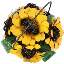 Sunnydaze Decor Sunnydaze 10-Inch Decorative Metal Garden Statue Sunflower Basket 9 Sunnydaze Decor Sunnydaze 10-Inch Decorative Metal Garden Statue Sunflower Basket -Sunnydaze Decor Sales sunnydaze decor garden statues lci 064 4f 1000