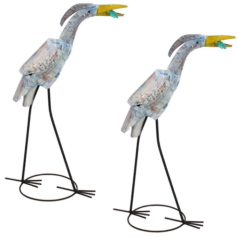 Sunnydaze Decor Sunnydaze Gilligan Crane Metal Garden Statues - (2-Pack) 1 Sunnydaze Decor Sunnydaze Gilligan Crane Metal Garden Statues - (2-Pack)