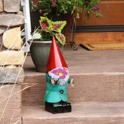 Sunnydaze Decor Sunnydaze 16 in. H Cheerful Flower Gnome Garden Statue - Red Hat 13 Sunnydaze Decor Sunnydaze 16 in. H Cheerful Flower Gnome Garden Statue - Red Hat -Sunnydaze Decor Sales sunnydaze decor garden statues lci 501 31 1000