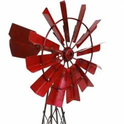 Sunnydaze Decor Sunnydaze Red Farmhouse Windmill Metal Statue -Sunnydaze Decor Sales sunnydaze decor garden statues lci 549 1f 1000