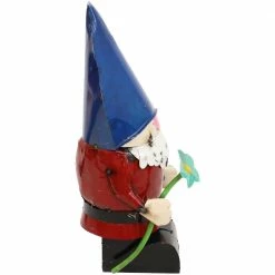 Sunnydaze Decor Sunnydaze 25 in. H Spring Flowers Garden Statue Gnome with Blue Hat -Sunnydaze Decor Sales sunnydaze decor garden statues lci 563 44 1000