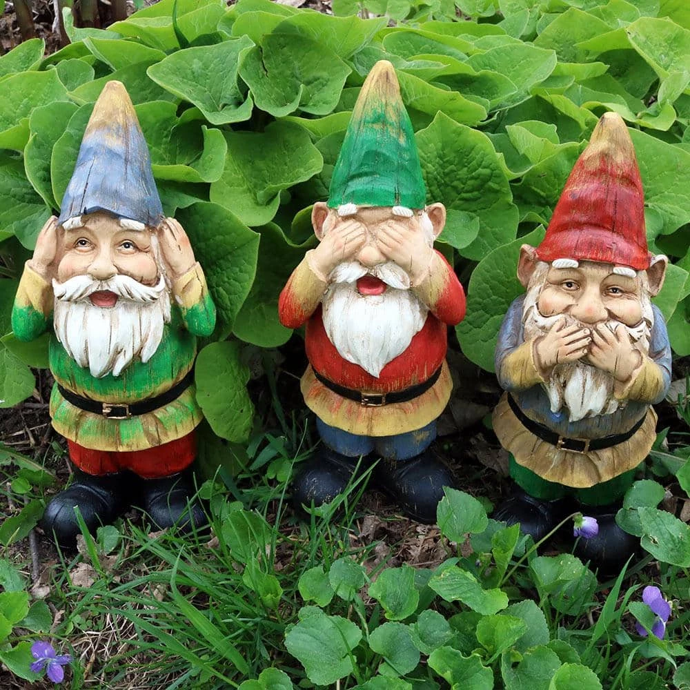 Sunnydaze Decor Hear No Evil Speak No Evil See No Evil 3-Wise Garden Statues (Set of 3) 8 Sunnydaze Decor Hear No Evil Speak No Evil See No Evil 3-Wise Garden Statues (Set of 3) - Image 8
