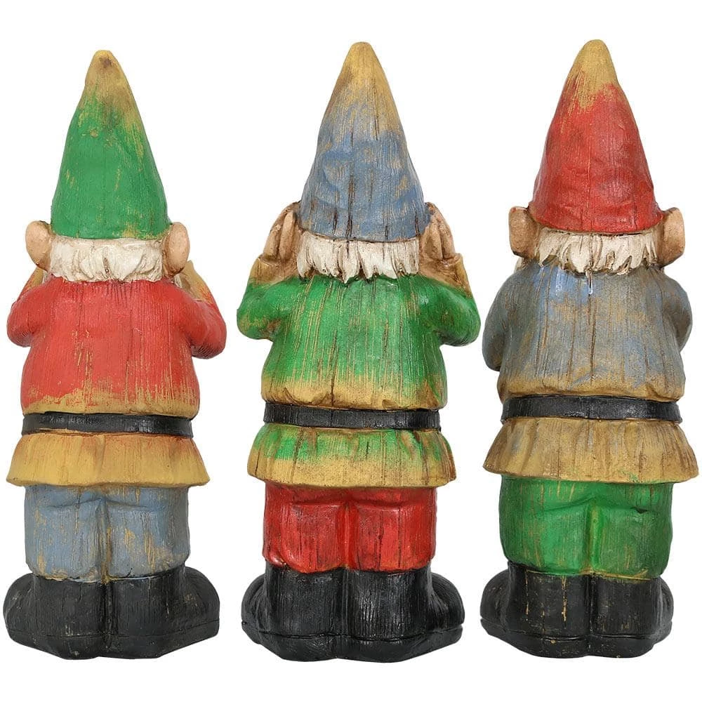 Sunnydaze Decor Hear No Evil Speak No Evil See No Evil 3-Wise Garden Statues (Set of 3) 5 Sunnydaze Decor Hear No Evil Speak No Evil See No Evil 3-Wise Garden Statues (Set of 3) - Image 5
