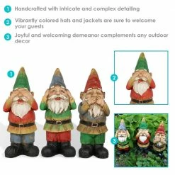 Sunnydaze Decor Hear No Evil Speak No Evil See No Evil 3-Wise Garden Statues (Set of 3) 13 Sunnydaze Decor Hear No Evil Speak No Evil See No Evil 3-Wise Garden Statues (Set of 3) -Sunnydaze Decor Sales sunnydaze decor garden statues xca 103238 fa 1000
