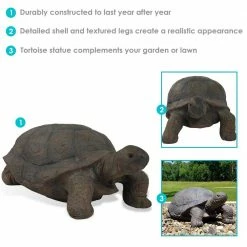 Sunnydaze Decor 30 in. Todd the Tortoise Indoor-Outdoor Lawn and Garden Statue -Sunnydaze Decor Sales sunnydaze decor garden statues xca 11258 44 1000