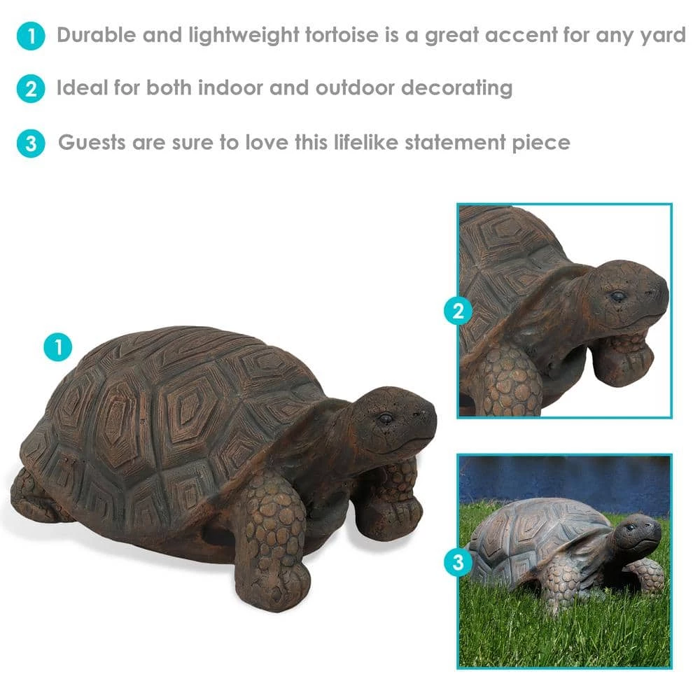 Sunnydaze Decor 20 in. Tanya the Tortoise Indoor-Outdoor Lawn and Garden Statue 6 Sunnydaze Decor 20 in. Tanya the Tortoise Indoor-Outdoor Lawn and Garden Statue - Image 6