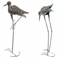 Sunnydaze Decor Patina Crane Metal Garden Statue (Set of 2) 18 Sunnydaze Decor Patina Crane Metal Garden Statue (Set of 2) -Sunnydaze Decor Sales sunnydaze decor garden statues xca 115 76 1000