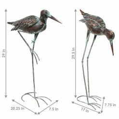 Sunnydaze Decor Patina Crane Metal Garden Statue (Set of 2) 13 Sunnydaze Decor Patina Crane Metal Garden Statue (Set of 2) -Sunnydaze Decor Sales sunnydaze decor garden statues xca 115 c3 1000