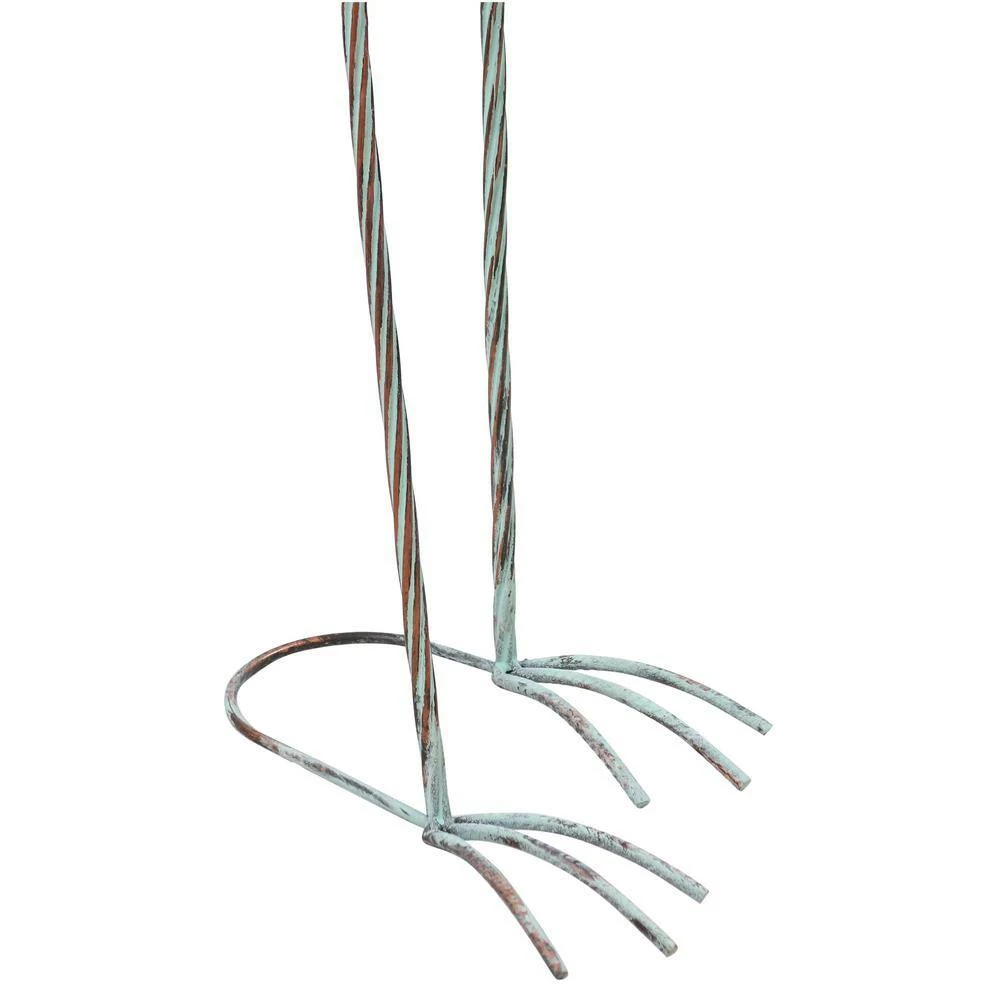 Sunnydaze Decor Patina Crane Metal Garden Statue (Set of 2) 8 Sunnydaze Decor Patina Crane Metal Garden Statue (Set of 2) - Image 8