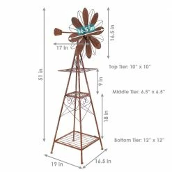 Sunnydaze Decor Rustic Windmill Metal Garden Statue -Sunnydaze Decor Sales sunnydaze decor garden statues xca 139 c3 1000