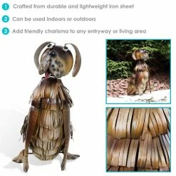 Sunnydaze Decor Sitting Dog Metal Outdoor Garden Statue 12 Sunnydaze Decor Sitting Dog Metal Outdoor Garden Statue -Sunnydaze Decor Sales sunnydaze decor garden statues xca 146 66 1000