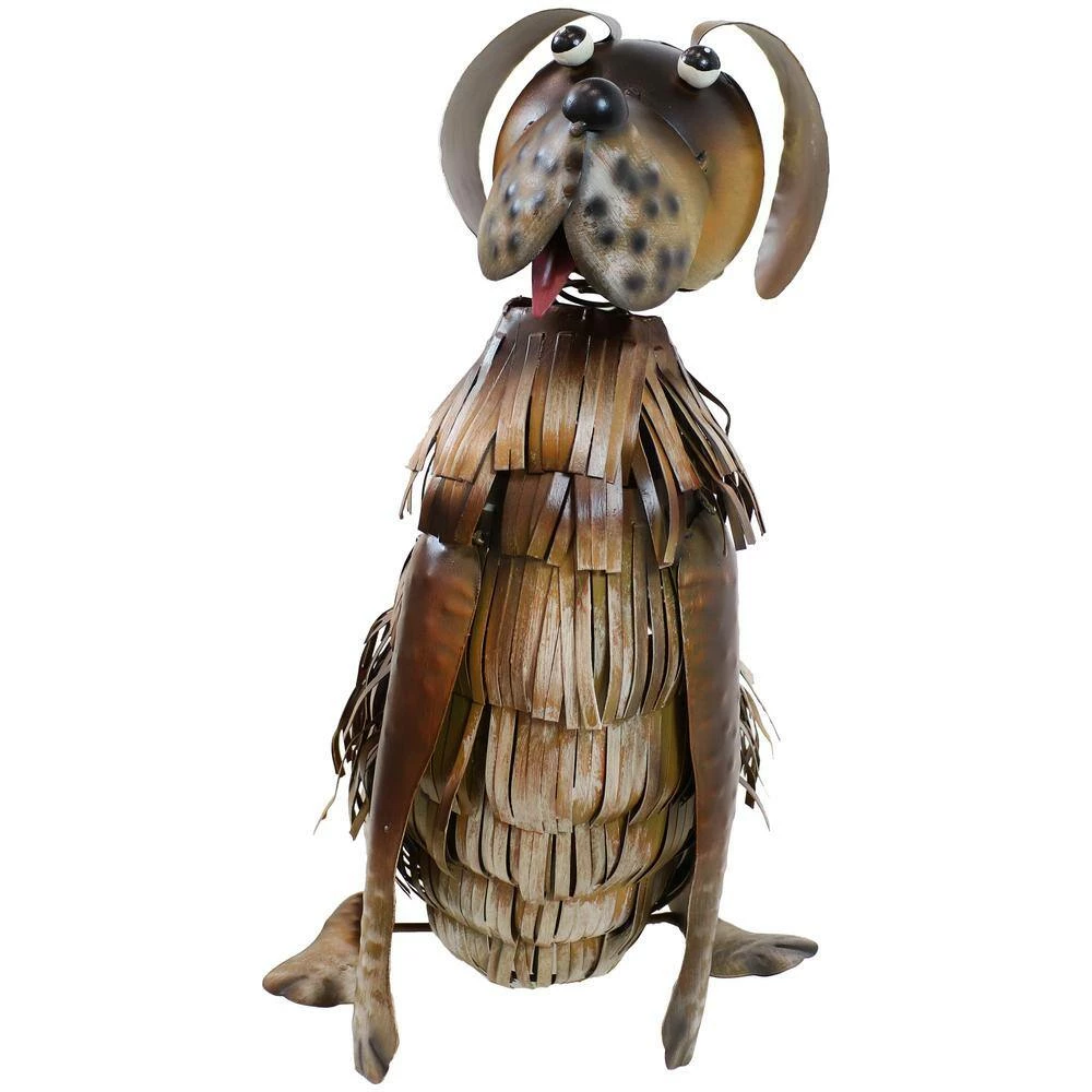 Sunnydaze Decor Sitting Dog Metal Outdoor Garden Statue 8 Sunnydaze Decor Sitting Dog Metal Outdoor Garden Statue - Image 8