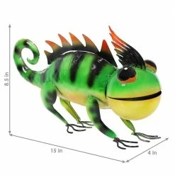 Sunnydaze Decor Greg the Green Chameleon Metal Statue -Sunnydaze Decor Sales sunnydaze decor garden statues xca 231 c3 1000