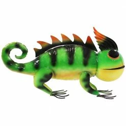 Sunnydaze Decor Greg the Green Chameleon Metal Statue -Sunnydaze Decor Sales sunnydaze decor garden statues xca 231 fa 1000