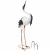 Sunnydaze Decor Craig the Crane Metal Statue