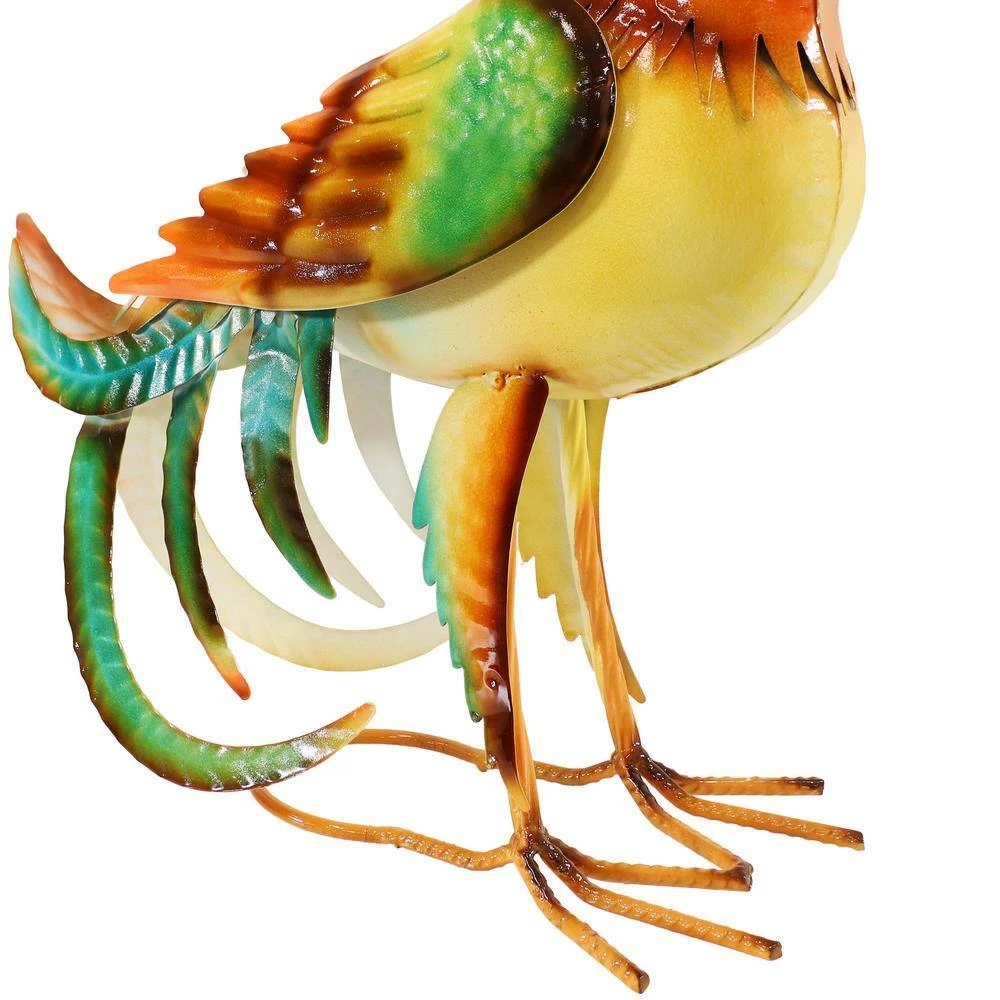 Sunnydaze Decor Romeo the Rooster Metal Statue 5 Sunnydaze Decor Romeo the Rooster Metal Statue - Image 5