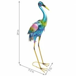 Sunnydaze Decor Crane Metal Outdoor Garden Statue (Set of 2) 14 Sunnydaze Decor Crane Metal Outdoor Garden Statue (Set of 2) -Sunnydaze Decor Sales sunnydaze decor garden statues xca 390 2pk 4f 1000
