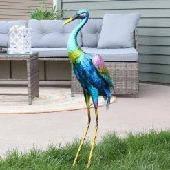 Sunnydaze Decor Crane Metal Outdoor Garden Statue (Set of 2) 13 Sunnydaze Decor Crane Metal Outdoor Garden Statue (Set of 2) -Sunnydaze Decor Sales sunnydaze decor garden statues xca 390 2pk c3 1000