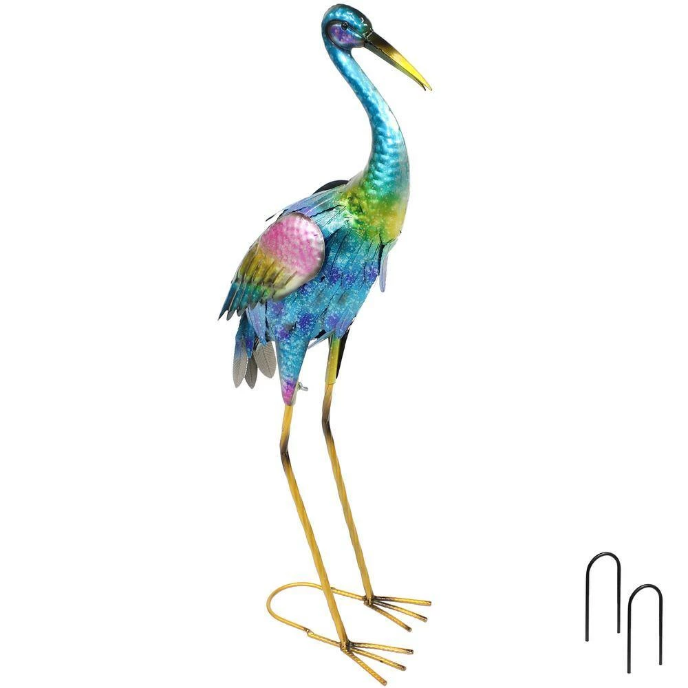 Sunnydaze Decor Crane Metal Outdoor Garden Statue (Set of 2) 10 Sunnydaze Decor Crane Metal Outdoor Garden Statue (Set of 2) - Image 10