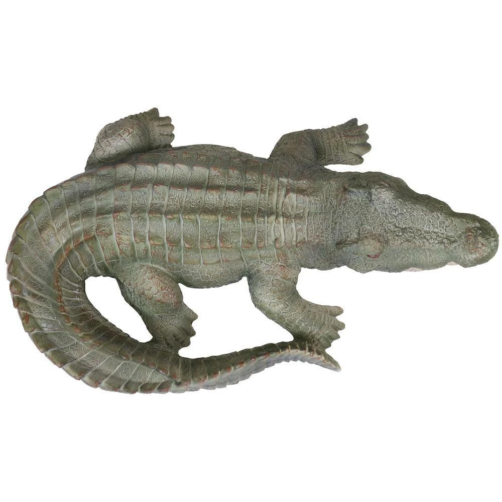 Sunnydaze Decor Chloe the Crabby Crocodile Polystone Garden Statue - 18 in. 4 Sunnydaze Decor Chloe the Crabby Crocodile Polystone Garden Statue - 18 in. - Image 4