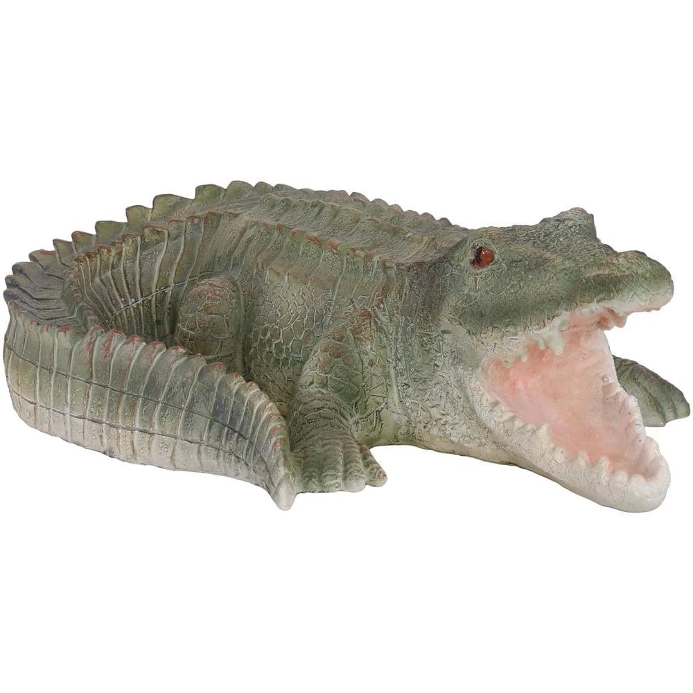 Sunnydaze Decor Chloe the Crabby Crocodile Polystone Garden Statue - 18 in. 1 Sunnydaze Decor Chloe the Crabby Crocodile Polystone Garden Statue - 18 in.