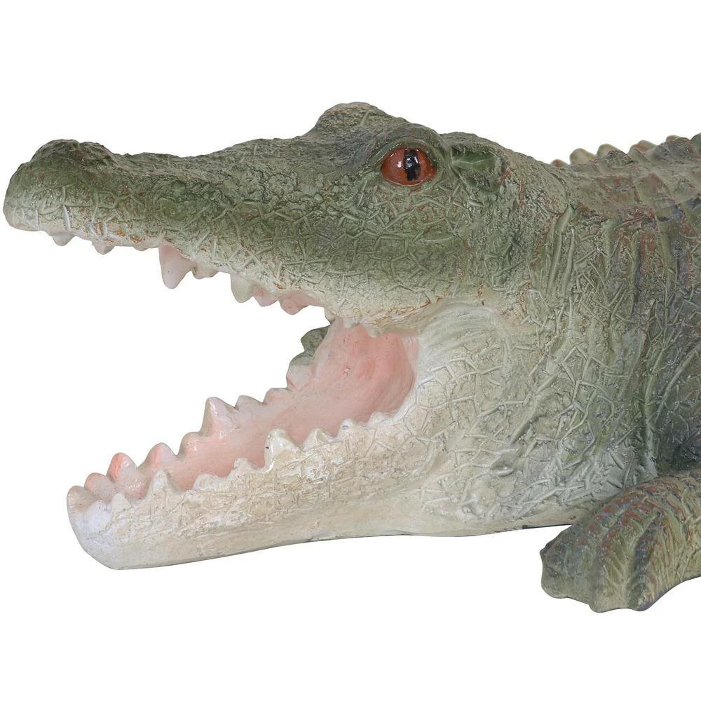 Sunnydaze Decor Chloe the Crabby Crocodile Polystone Garden Statue - 18 in. 2 Sunnydaze Decor Chloe the Crabby Crocodile Polystone Garden Statue - 18 in. - Image 2