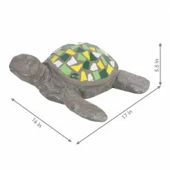 Sunnydaze Decor Simon the Swift Mosaic Polystone Sea Turtle Garden Statue - 17 in. -Sunnydaze Decor Sales sunnydaze decor garden statues xca 601 fa 1000