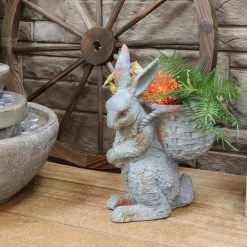 Sunnydaze Decor 17 in. Roman the Carrot Collector Rabbit Garden Statue 17 Sunnydaze Decor 17 in. Roman the Carrot Collector Rabbit Garden Statue -Sunnydaze Decor Sales sunnydaze decor garden statues xca 632 31 1000