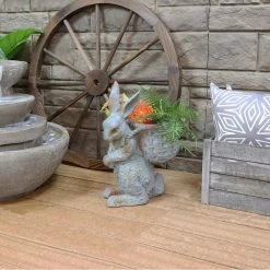 Sunnydaze Decor 17 in. Roman the Carrot Collector Rabbit Garden Statue 15 Sunnydaze Decor 17 in. Roman the Carrot Collector Rabbit Garden Statue -Sunnydaze Decor Sales sunnydaze decor garden statues xca 632 fa 1000
