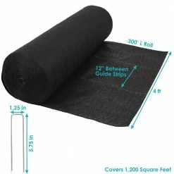 Sunnydaze Decor Polypropylene Landscape Fabric - 70 Garden Staples - 4 ft. x 300 ft. -Sunnydaze Decor Sales sunnydaze decor landscape fabric wgs 328 fa 1000