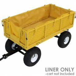 Sunnydaze Decor Yellow Heavy-Duty Vinyl Utility Garden Cart Liner 7 Sunnydaze Decor Yellow Heavy-Duty Vinyl Utility Garden Cart Liner -Sunnydaze Decor Sales sunnydaze decor planter caddies lw ucl445 yw 1f 1000